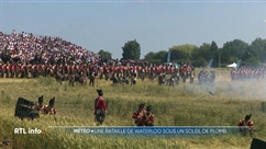 Soleil et chaleur s'invitent à la reconstitution de la bataille de Waterloo