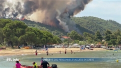 5.000 personnes évacuées en Crête en raison d'un important feu de forêt